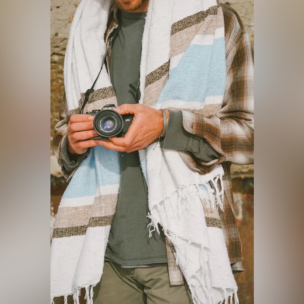 “Seaward” Sustainable Throw Blanket